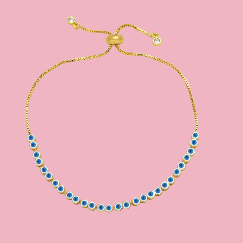 Adjustable Eye Motif Bracelet