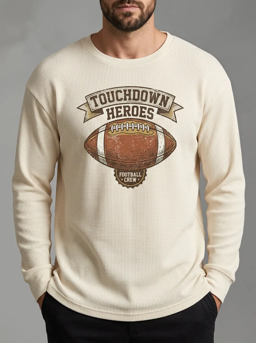 Football Graphic Casual T-Shirt