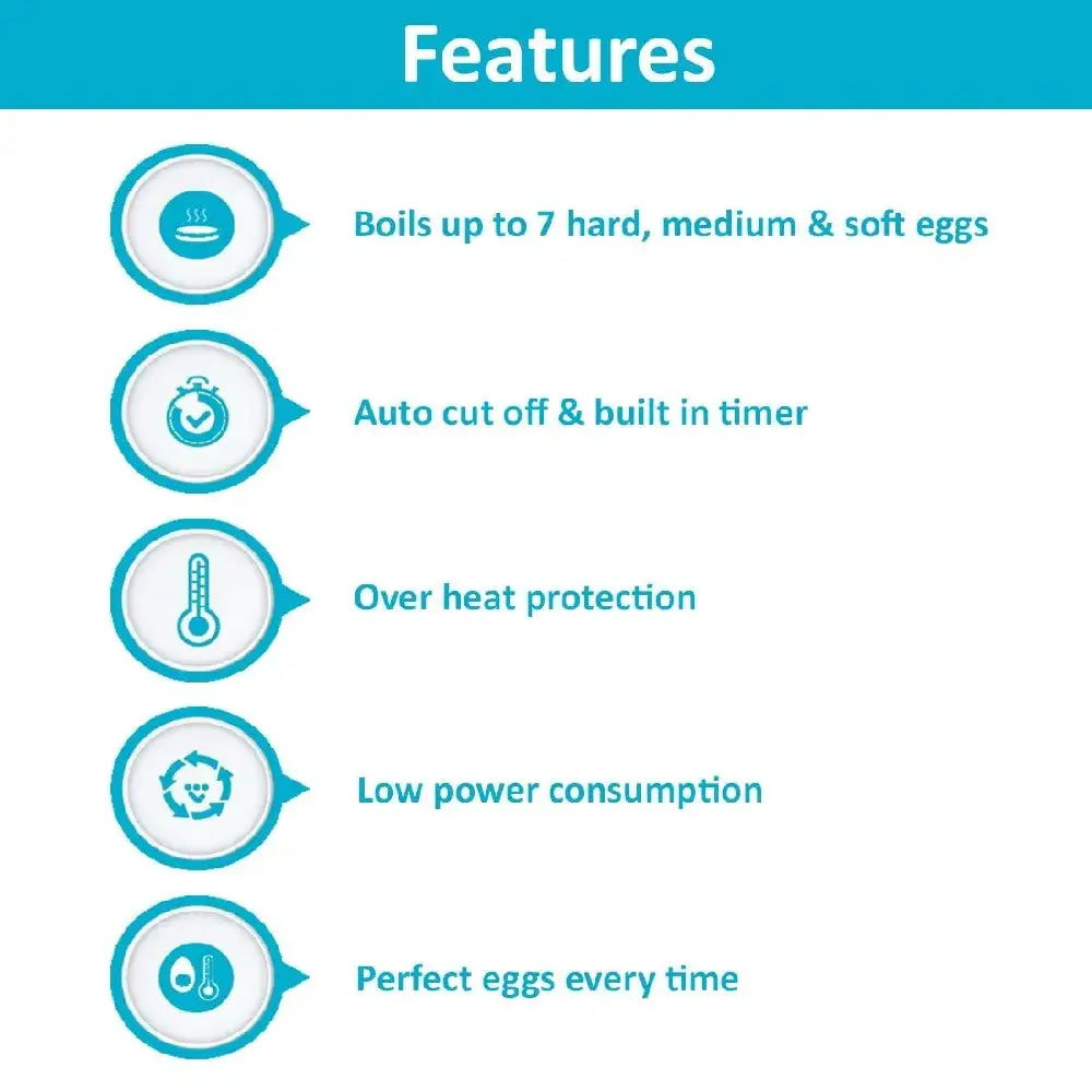 7 Egg Boiler Electric machine [ Automatic Off ]