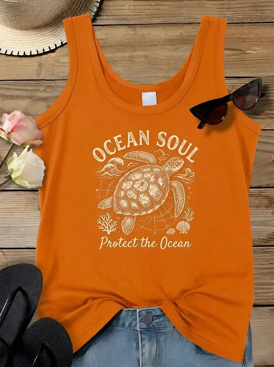 Ocean Lover Sea Tank Top Casual