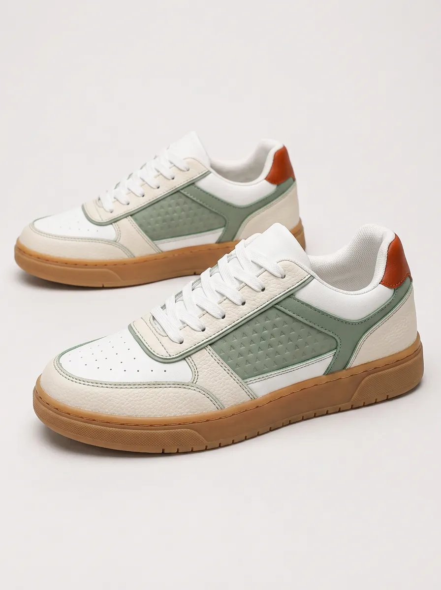 Men's Urban Casual Geometric Pattern Printed Sneakers