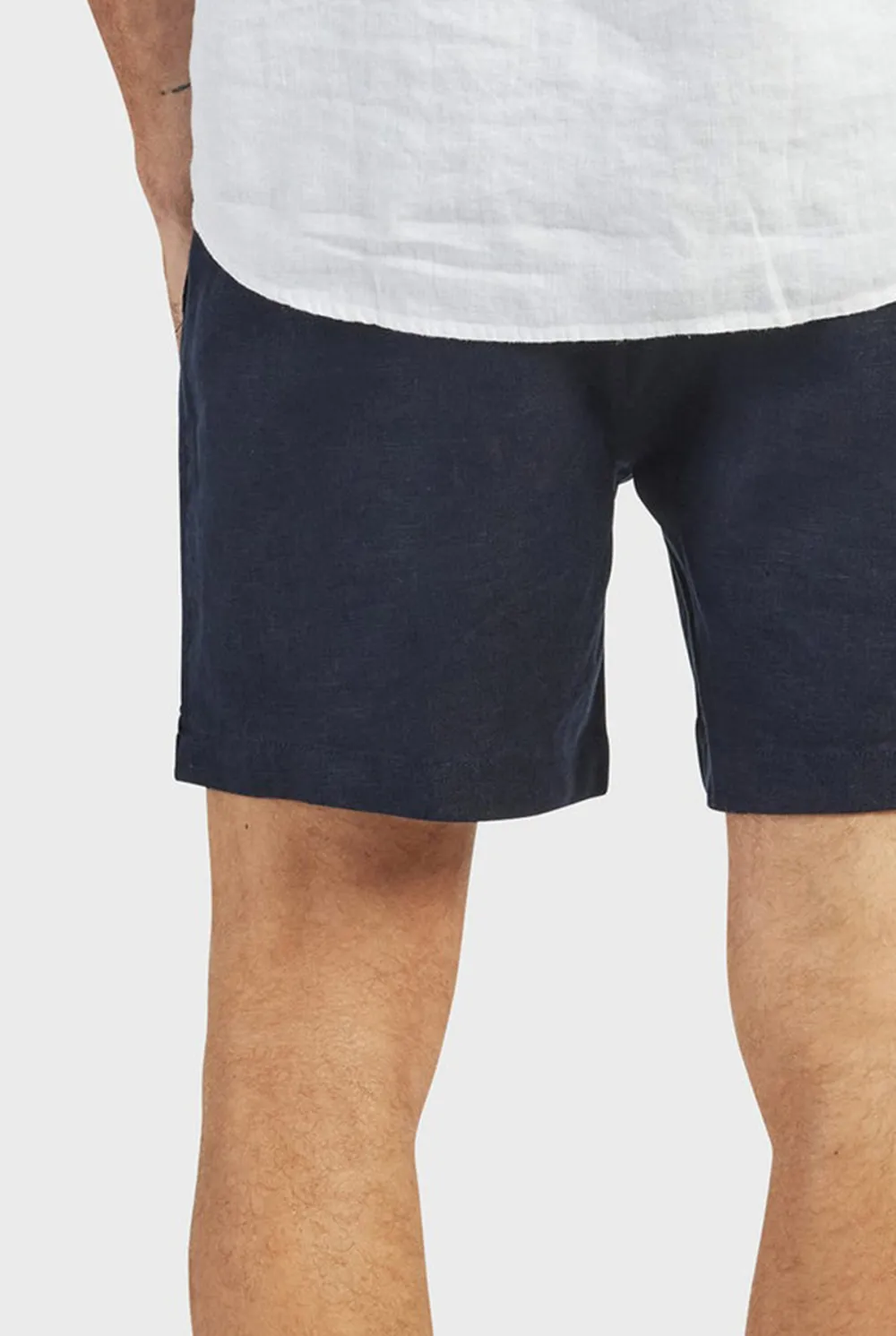 Durable Cotton Blend Drawstring Casual Travel Shorts