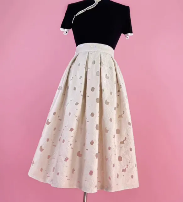 Relaxed Boho Everyday Casual Embroidered Skirt