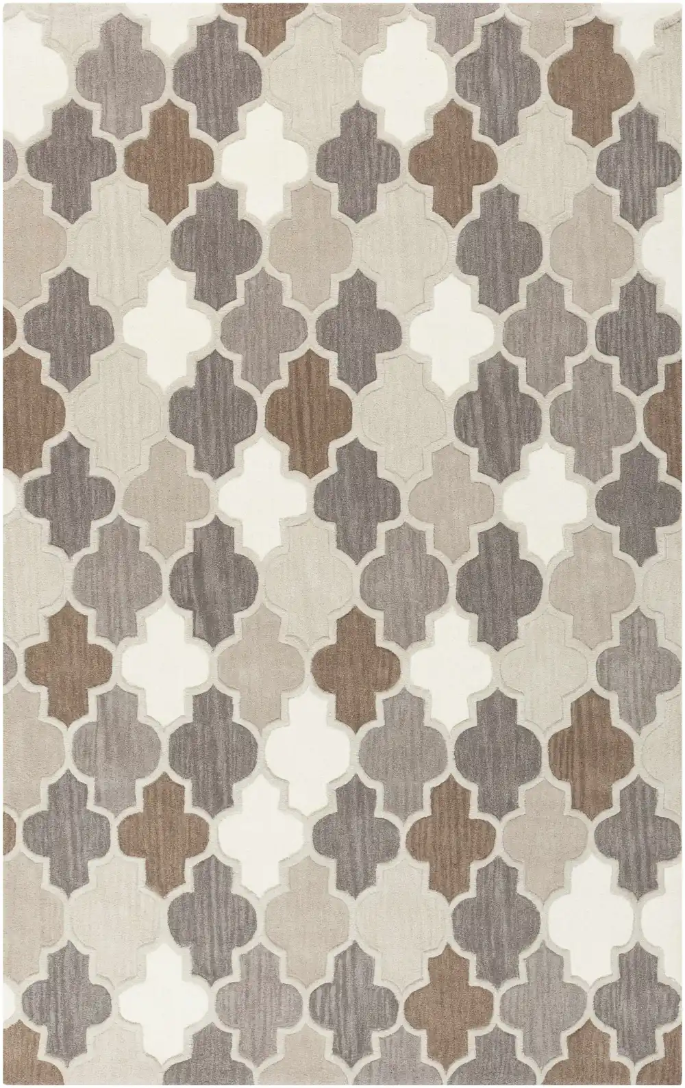 Polished Traditional Hand Tufted Wool Area Rug