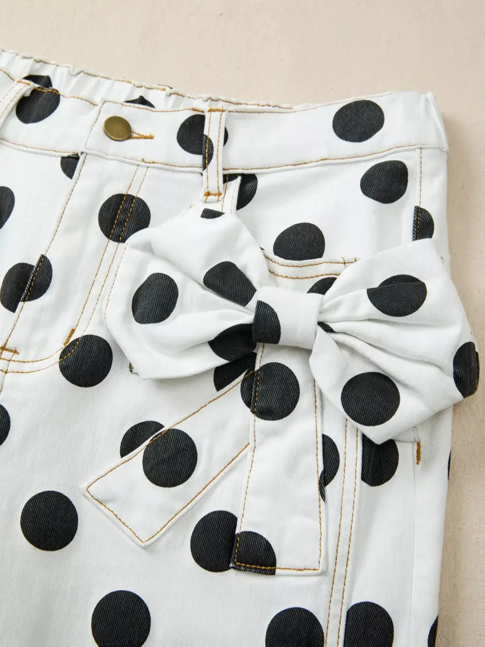 Polka Dot High Waist Jeans