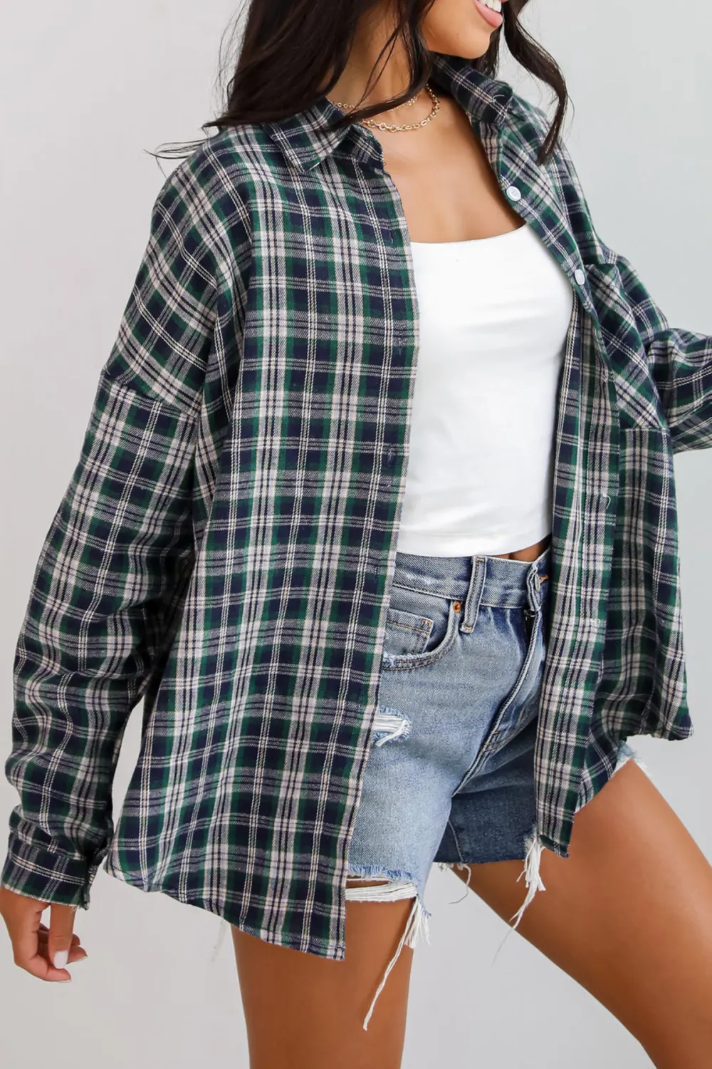 Green Plaid Flannel