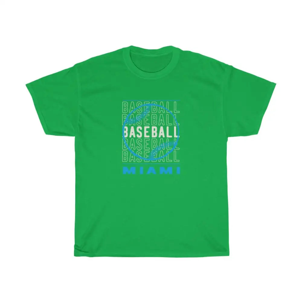 Baseball Miami with Baseball Graphic T-Shirt