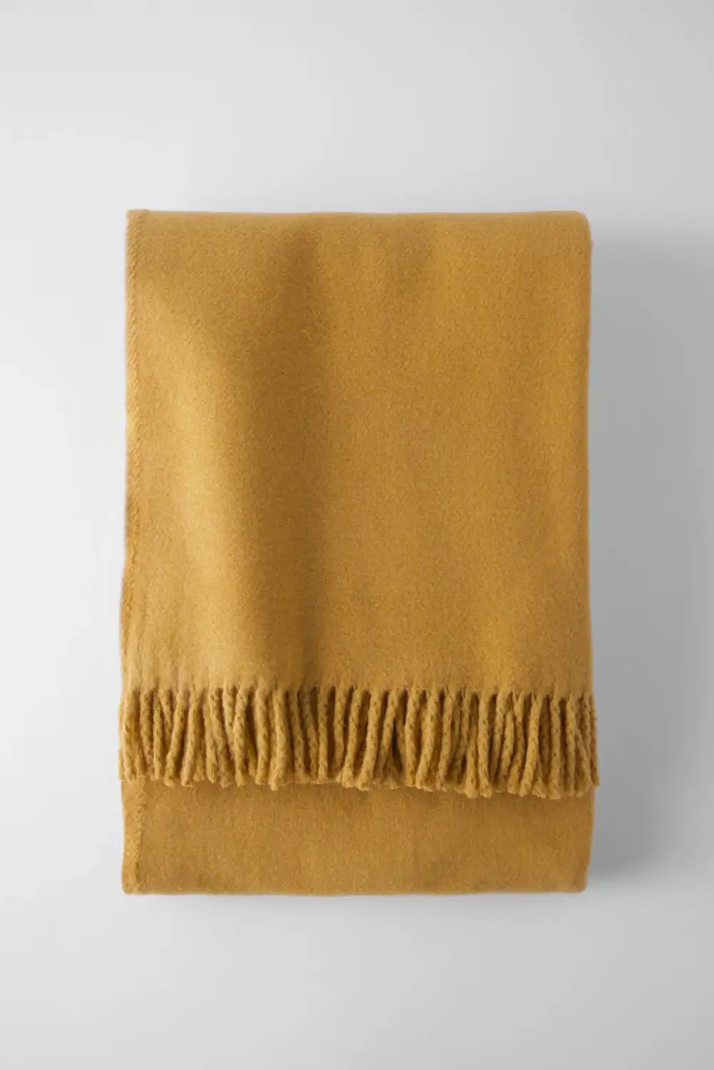 Solid Cotton Blend Throw