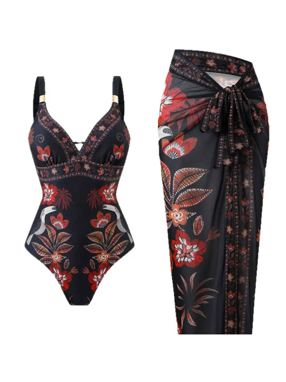 Penelope Printed Swimsuit Set