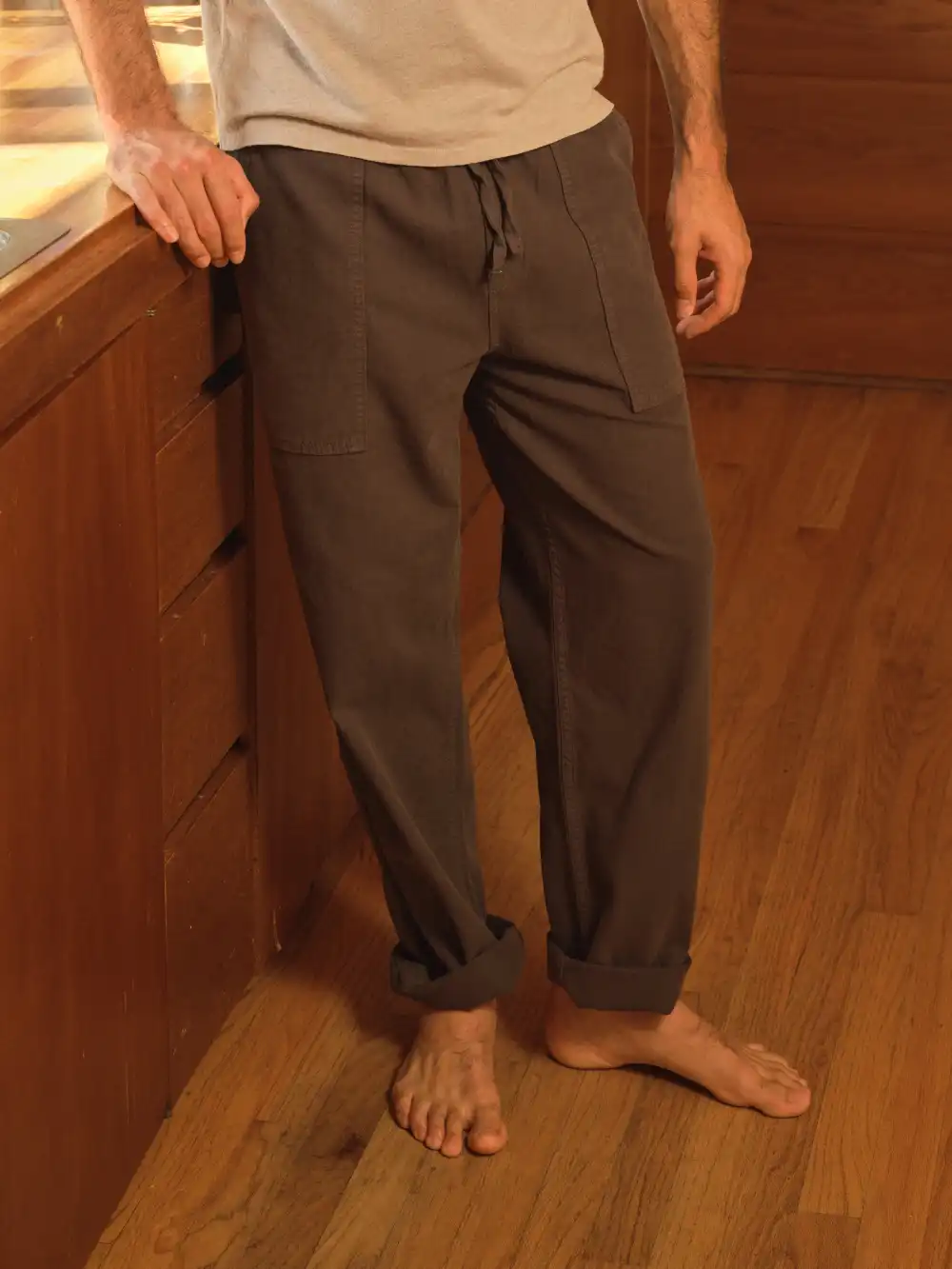 Recycled Cotton Pant Army
