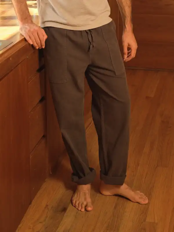 Recycled Cotton Pant Army
