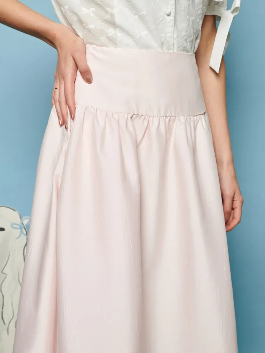 Taffeta Midi Skirt