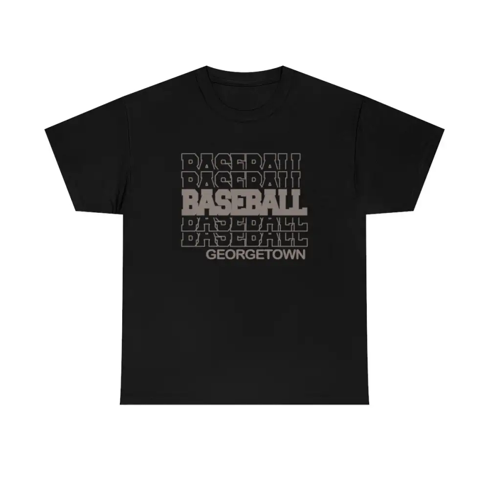 Baseball Georgetown in Modern Stacked Lettering