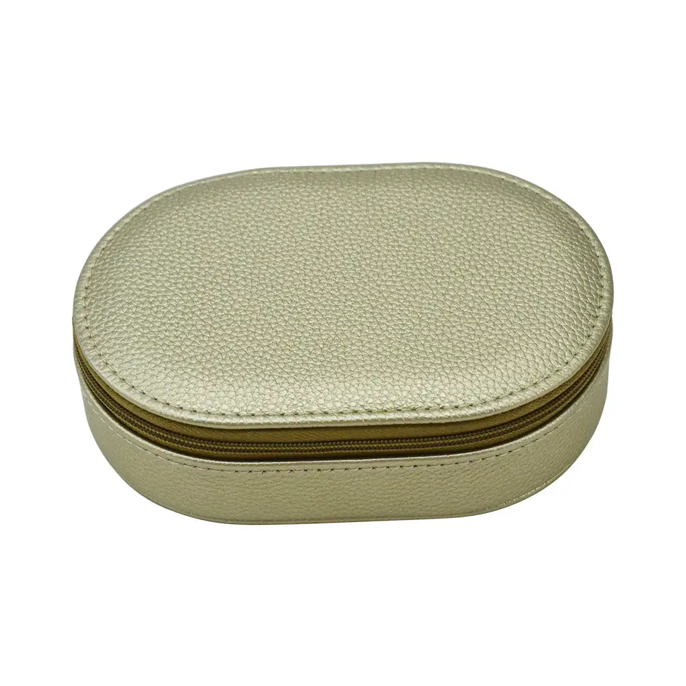 Leah Oval Travel Jewelry Box