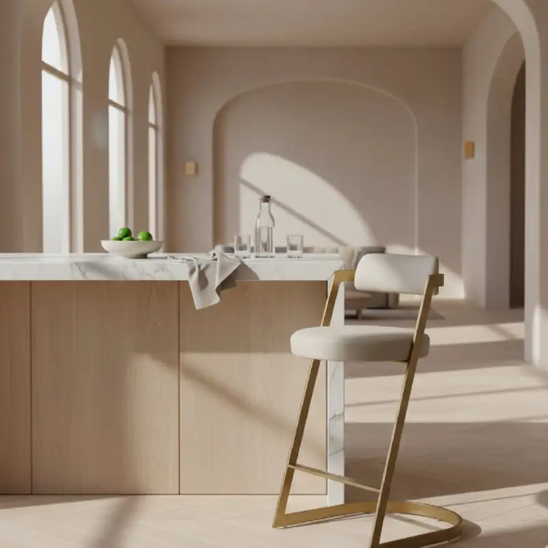 Refined Cantilever Counter Stool