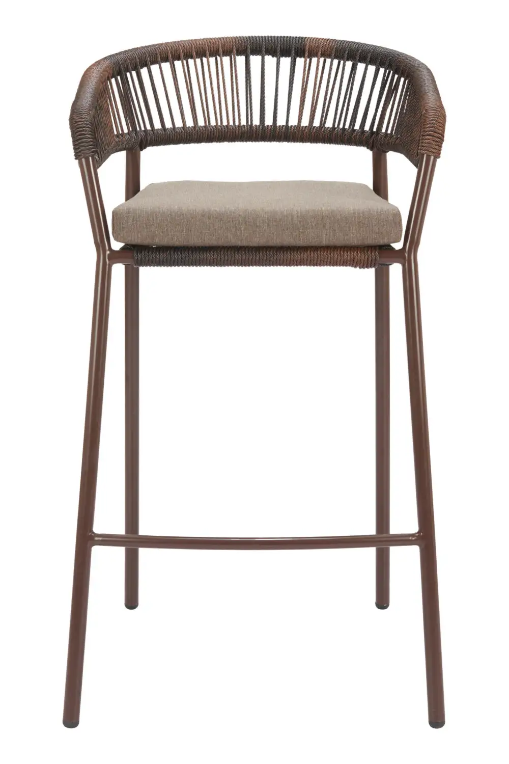Rattan Outdoor Bar Stools Two Pack