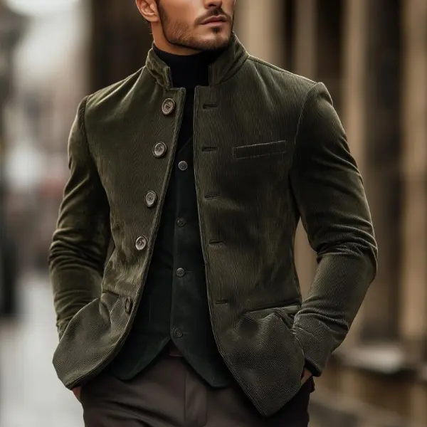 Textured Corduroy Blazer