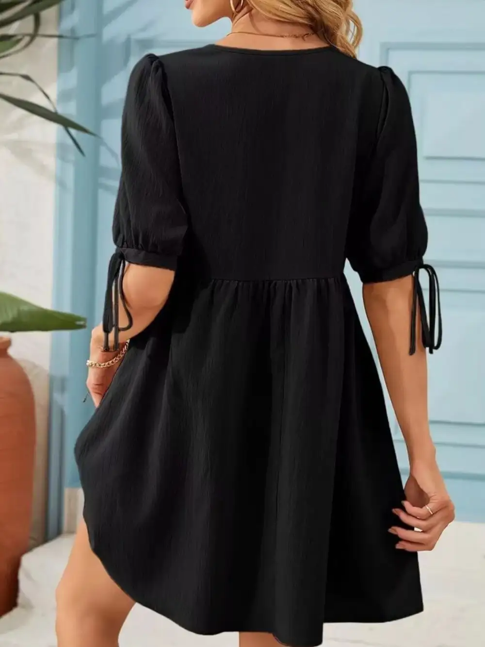 Elegant A Line Mini Dress