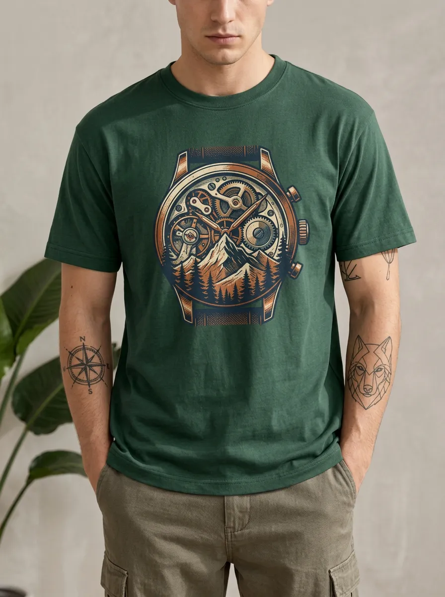 Men's Mountain Gear Nature Printed T-Shirt