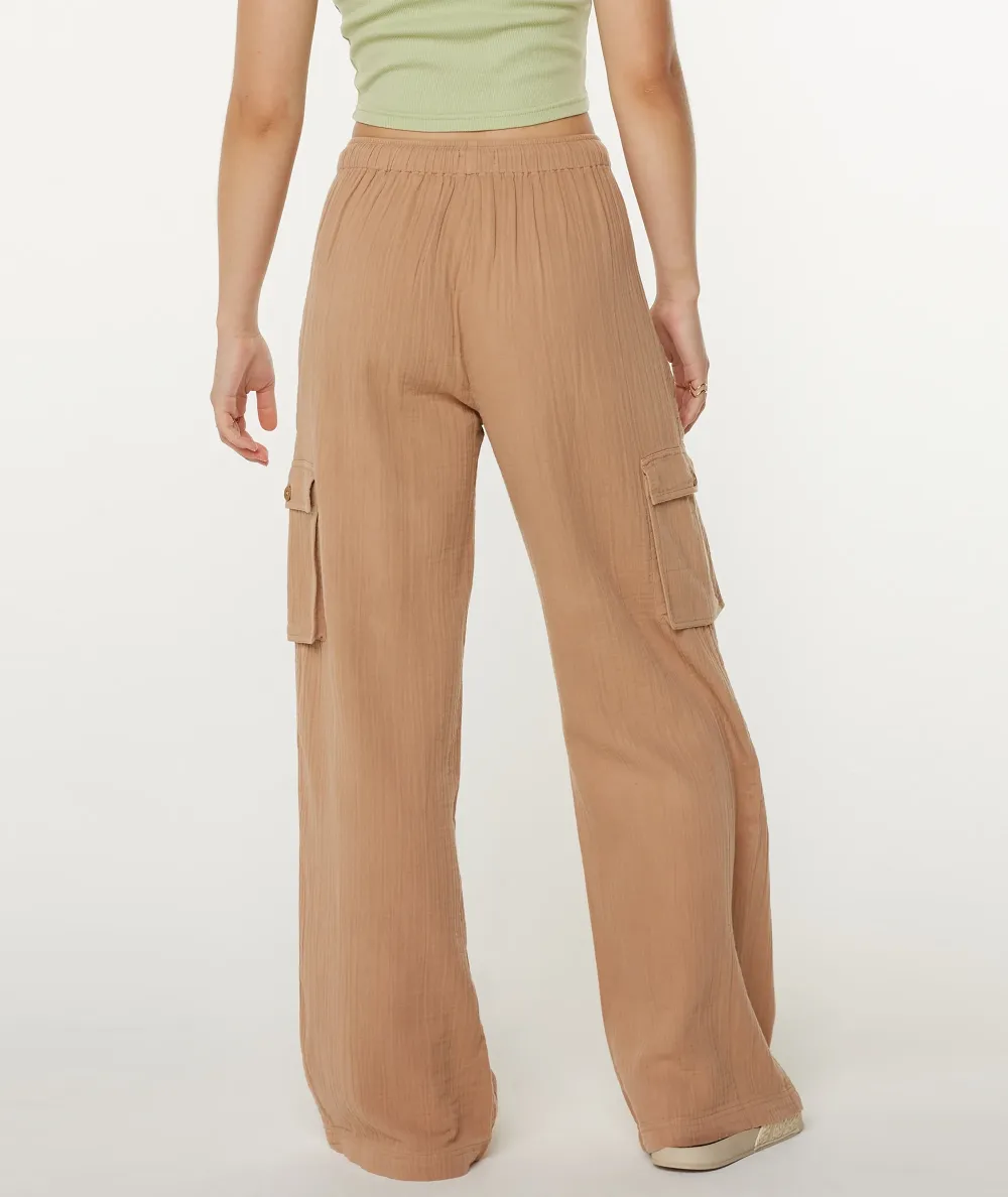 Drawstring Casual Pants With Double Pockets