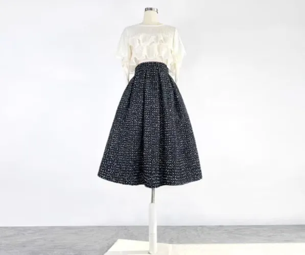 Neat Carry Everyday Casual Wool Skirt