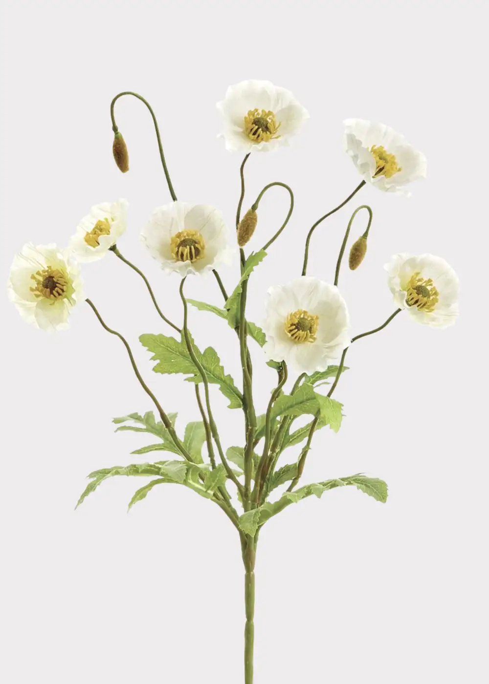 Artificial Blooming Poppy Bush