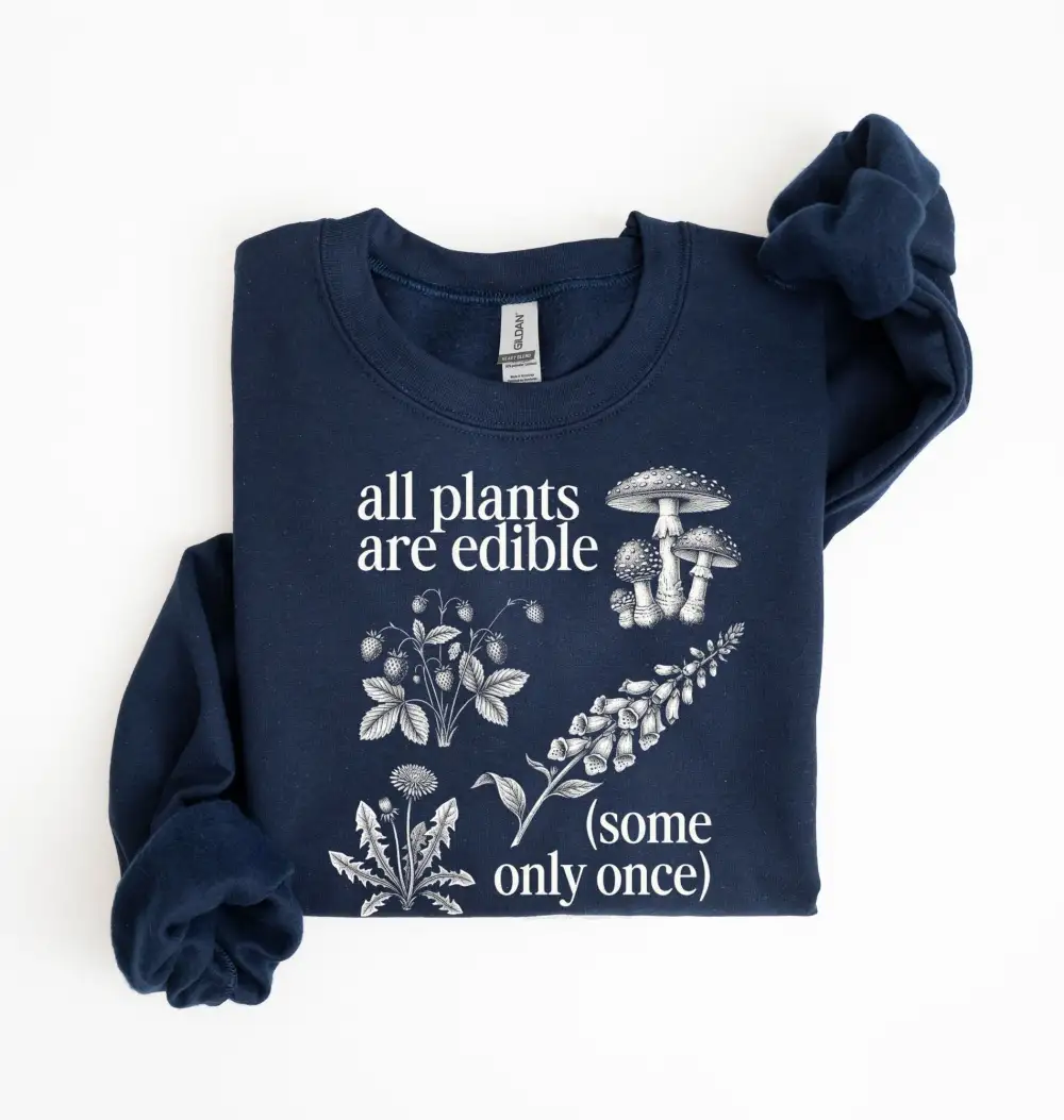 Plant Graphic Crewneck Sweatshirt