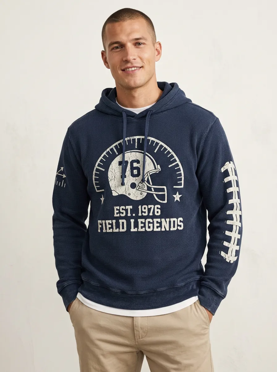 Men's Football Field Legends Helmet Hoodie