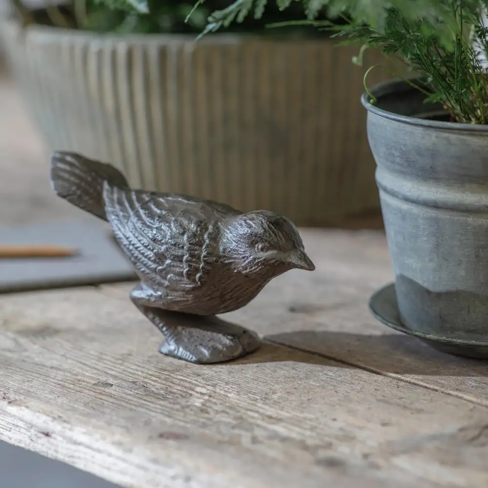 Weathered Standing Bird Decorative Ornament