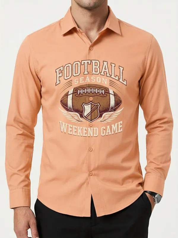 Football Graphic Casual Shirt