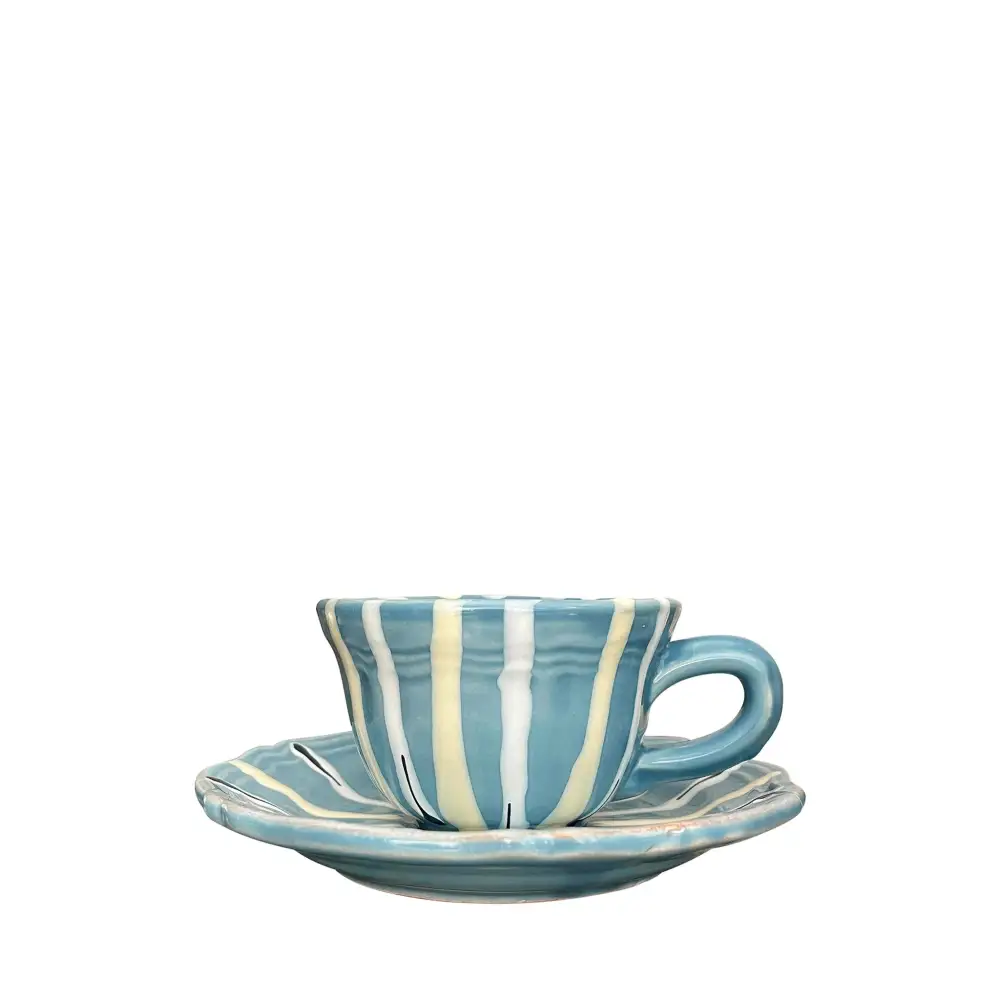 Ceramic Coffee Cup With Saucer