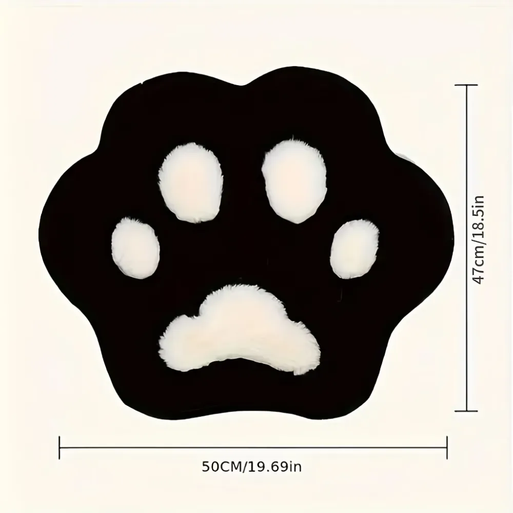 2 Pcs Paw Print Car Seat Cushion