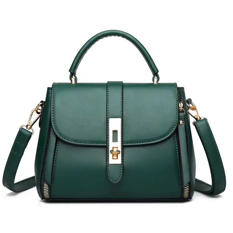 Structured Roomy Leather Crossbody Bag