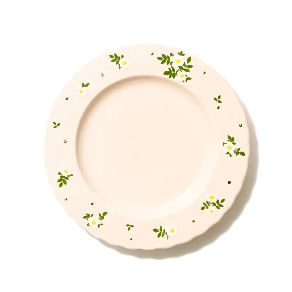 Fleuron Dining Plate for Dessert Serving