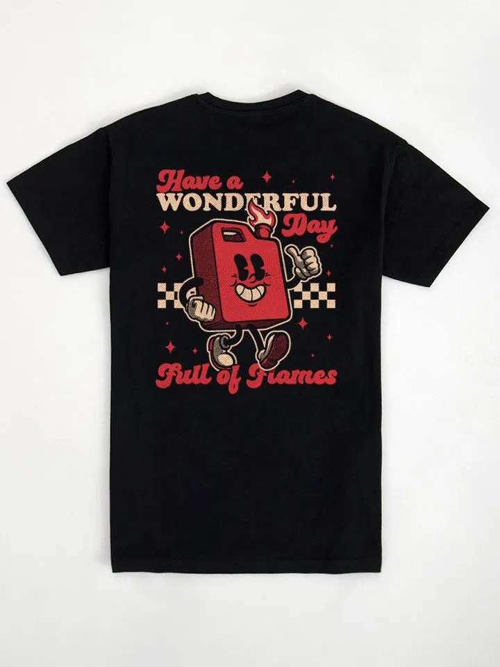 Full of Flames Art Graphic T-Shirt