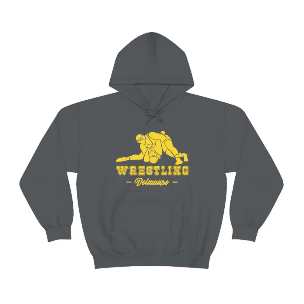 Soft Fleece Clean Lettering Wrestling Graphic Pullover Hoodie