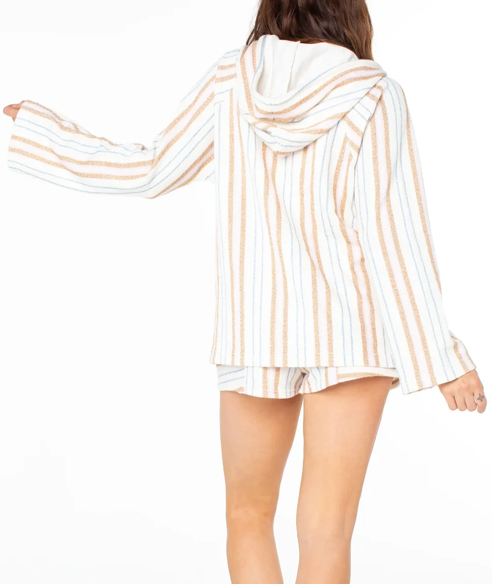 Wild Striped V-Neck Sweatshirt