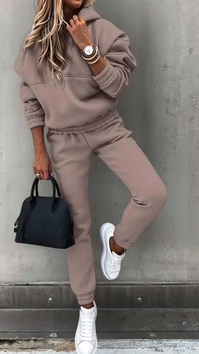 Stretch Fit Hoodie and Joggers Set