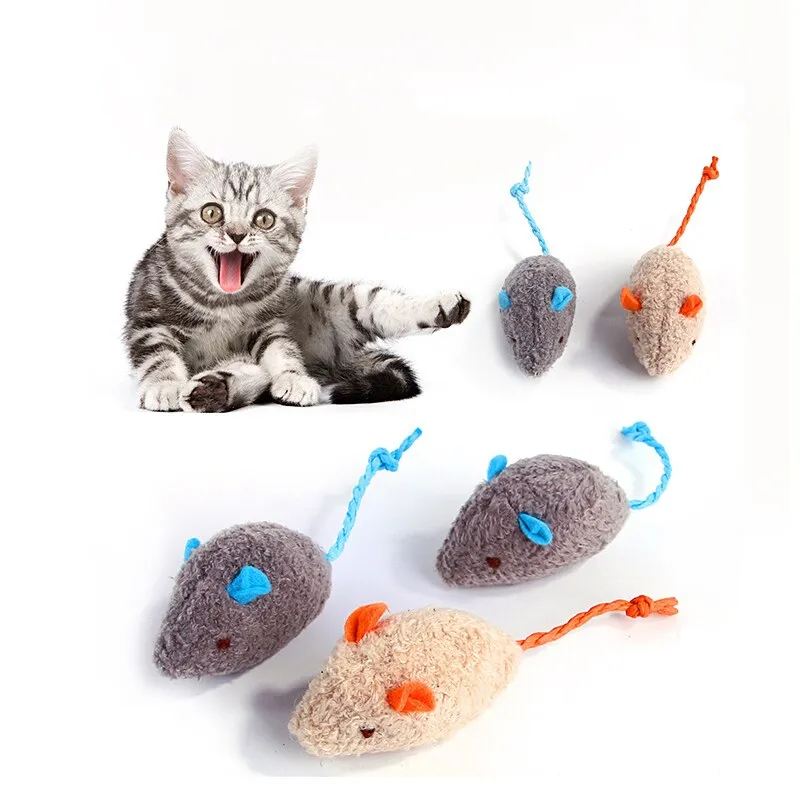 Cute Plush Mouse Cat Toys for Playtime