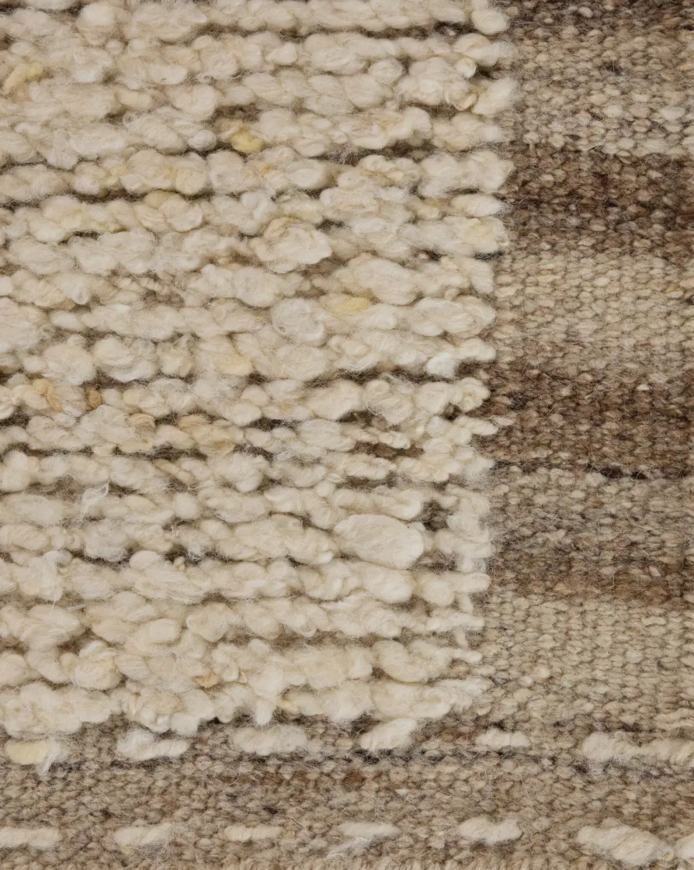 Bordered Handwoven Wool Area Rug