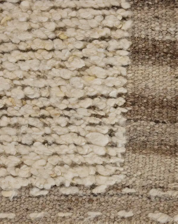 Bordered Handwoven Wool Area Rug