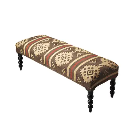 Round Curved Wood Bench