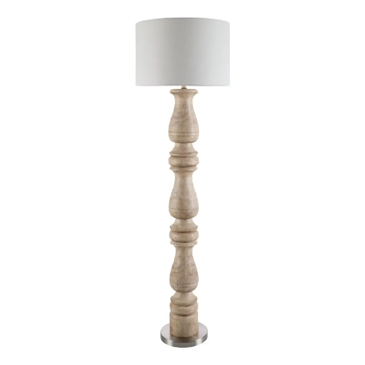 Ambient Linen-Shade Floor Lamp