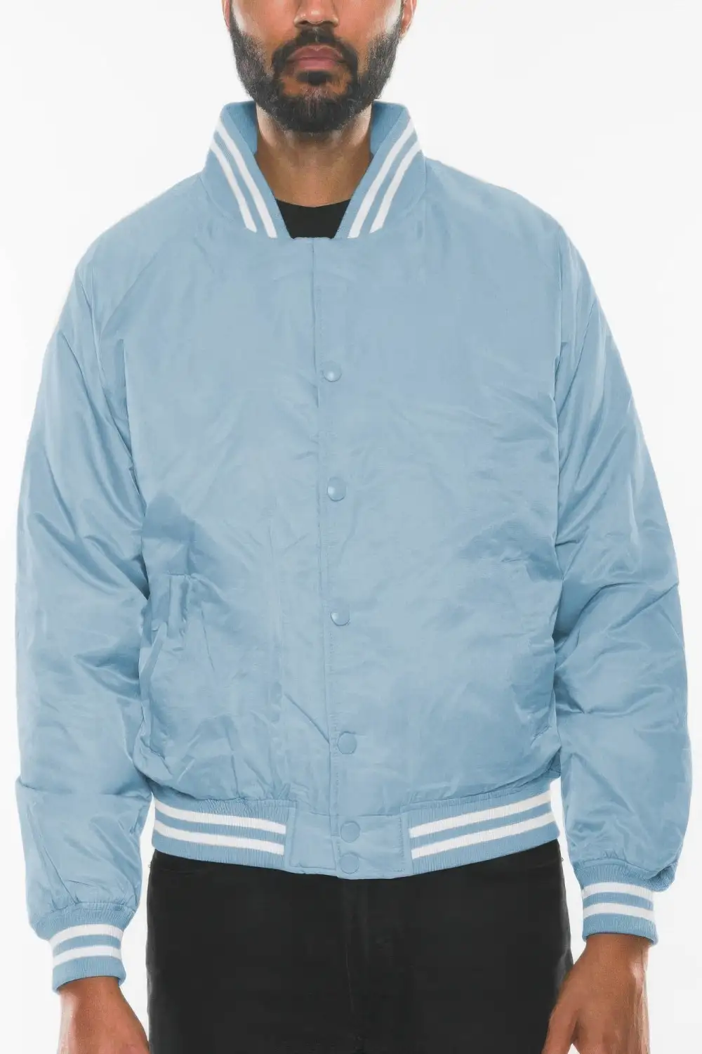 Polyester Windbreaker Winter Bomber Jacket