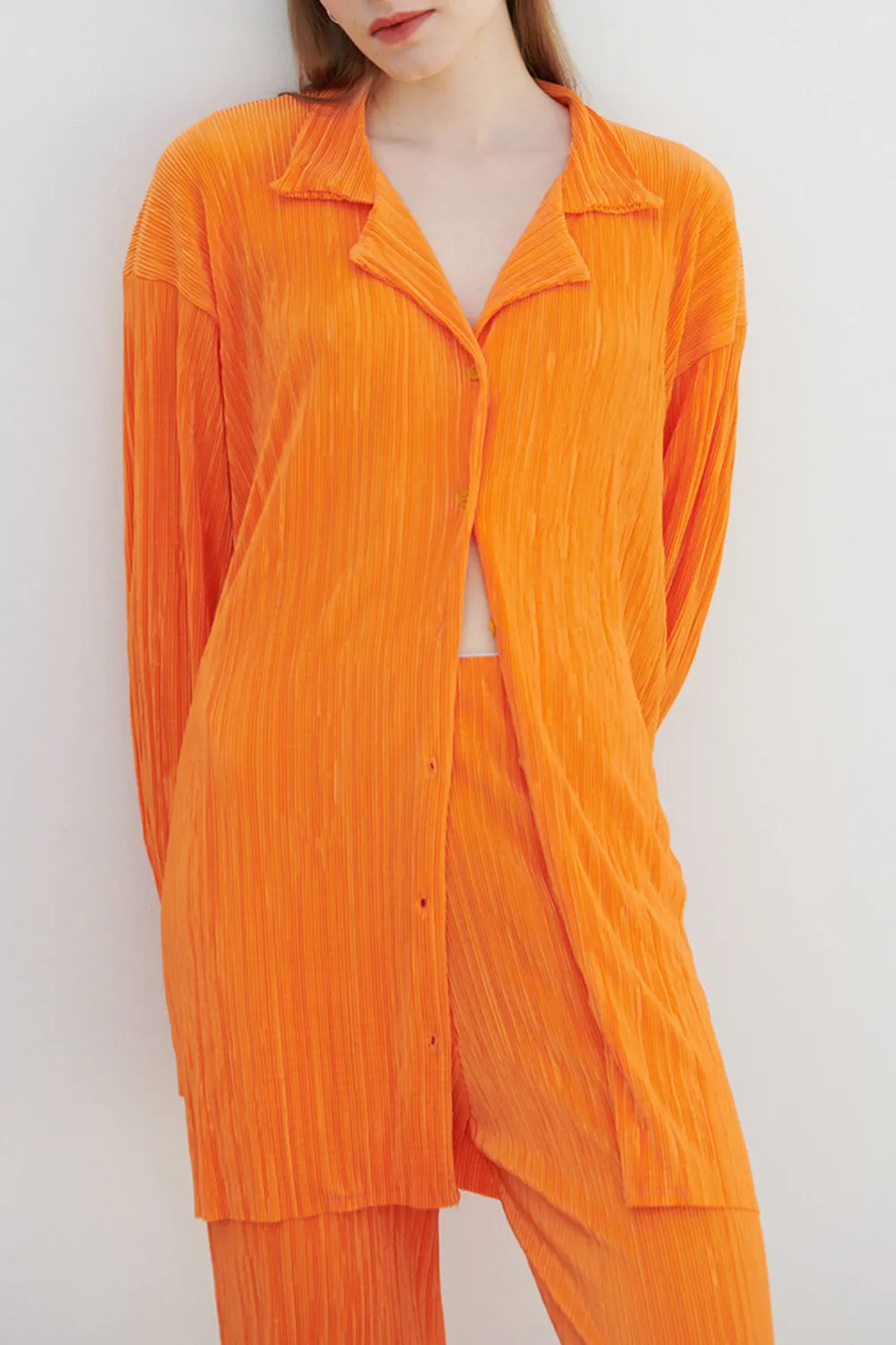 Oversized Plisse Shirt