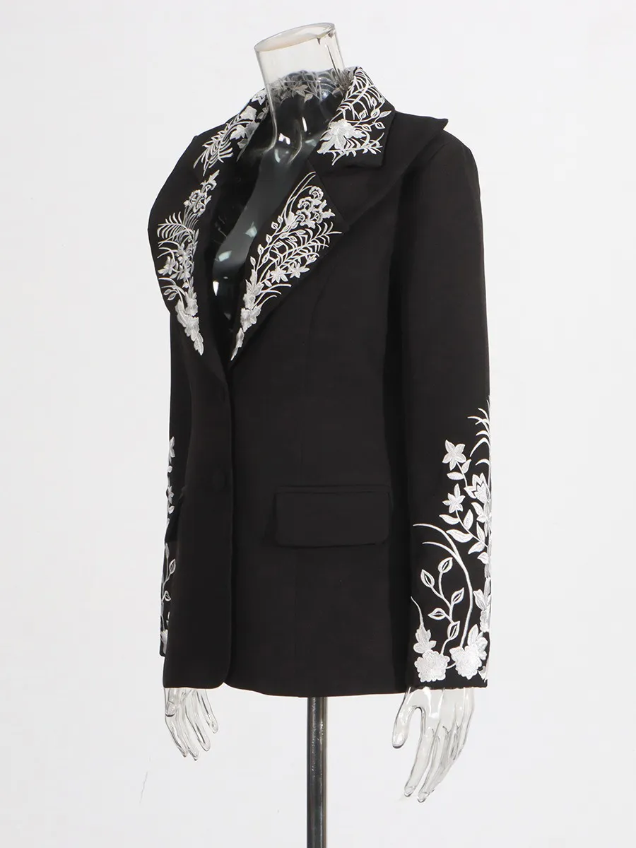 Rosamund Vintage Embroidered Blazer