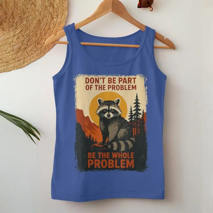 Raccoon Nature Wildlife Women Tank Top