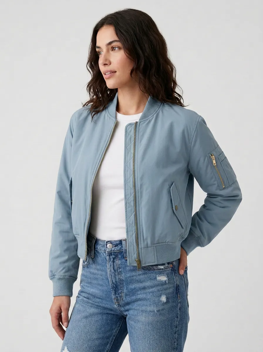 Quilted Utility Women's Casual Jacket