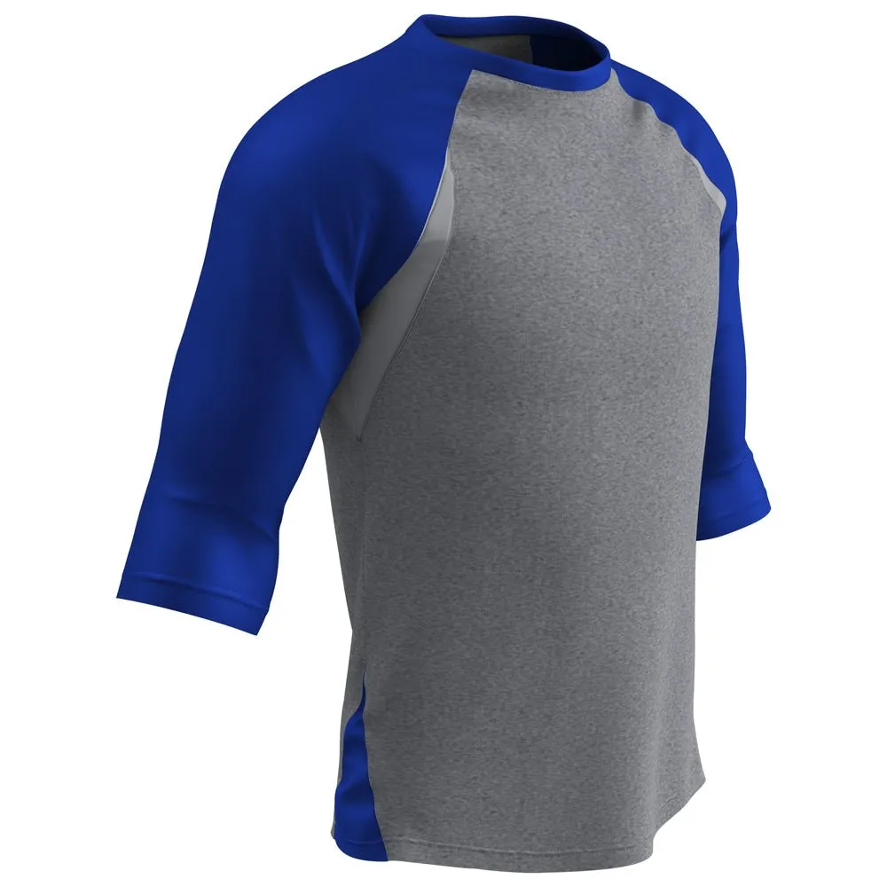 Men's Three-Quarter-Sleeve Raglan Performance T-Shirt