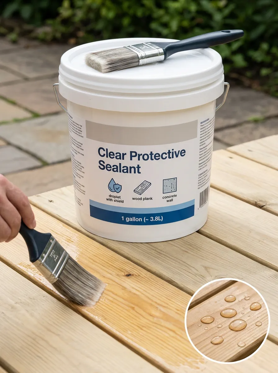 Protective Clear Waterproof Coating for Household Maintenance